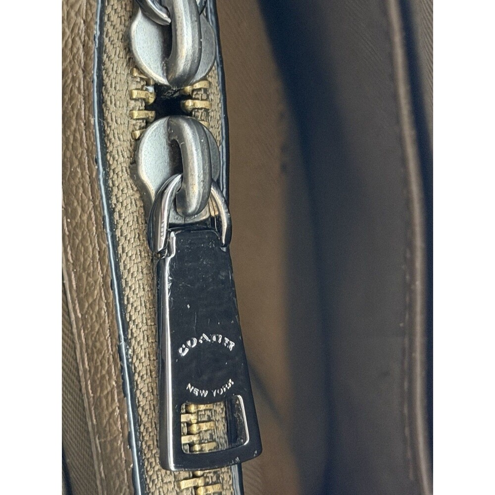 Coach Mercer Satchel Tote Bag Pebbled Leather Brown Shoulder Crossbody Purse - Picture 15 of 16